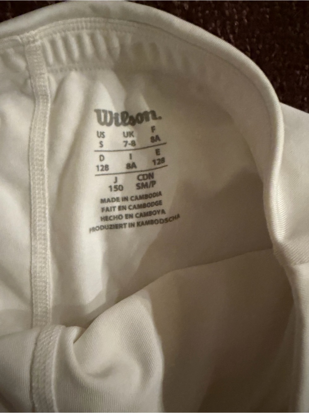 Wilson White Women's Tennis Skort - Picture 3 of 3